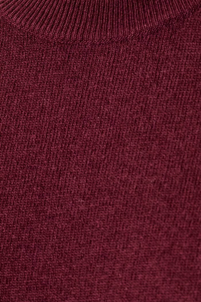 Sweter męski wełniany United Colors of Benetton bordowy 1002U1G34