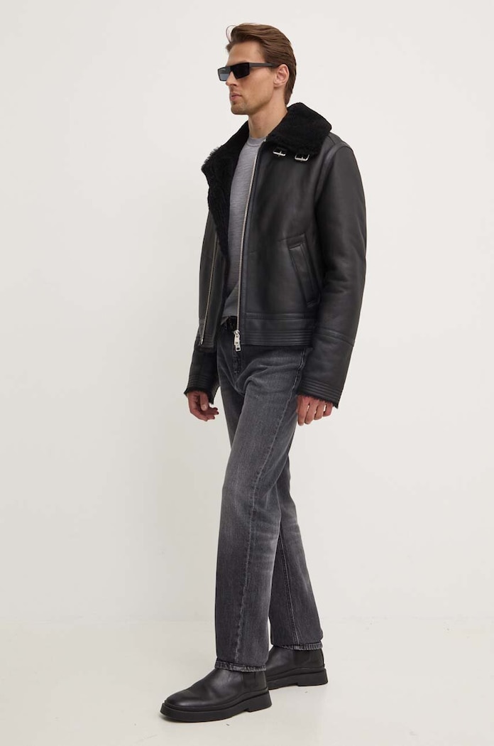 Vuneni pulover Theory J0781713 siva AW24