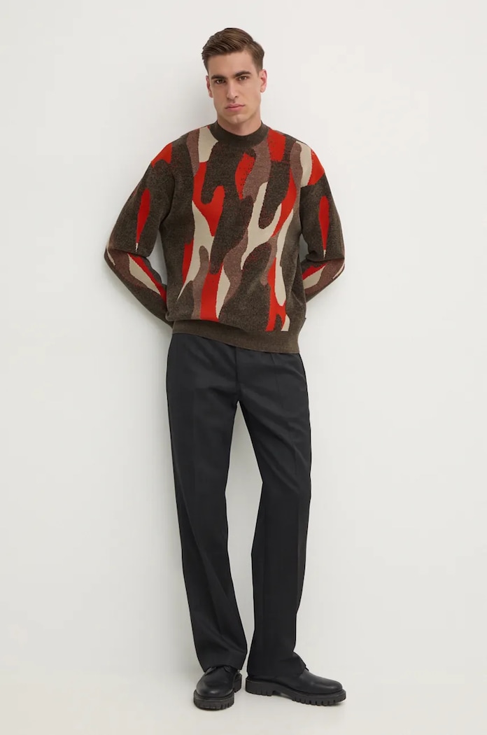 Пуловер Armani Exchange 6DZM1J.ZM4HZ кафяв AW24
