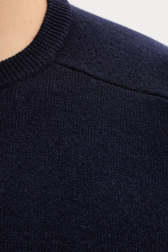 United Colors of Benetton sweter wełniany 1006U108W granatowy