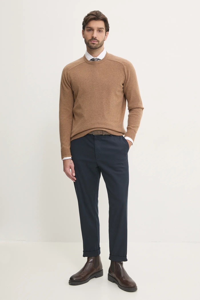 Vlněný svetr United Colors of Benetton 1006U108W béžová AW25