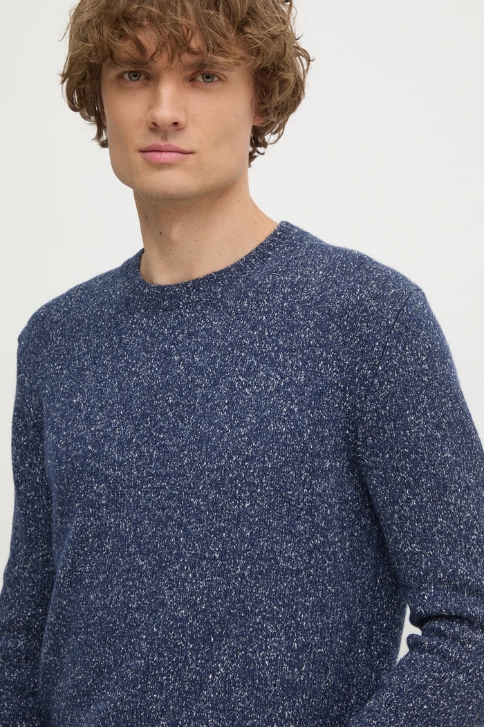 United Colors of Benetton sweter granatowy 1VZBU109G