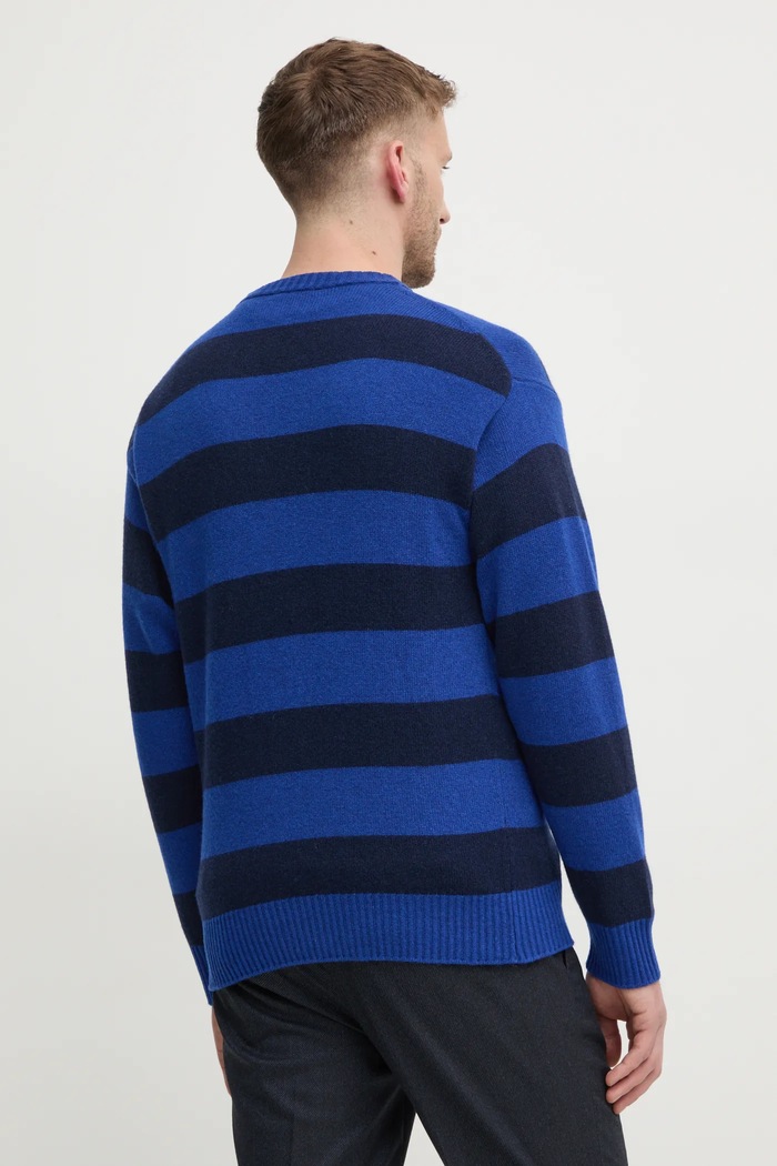 Vlněný svetr United Colors of Benetton 18AYK107Y modrá NC24