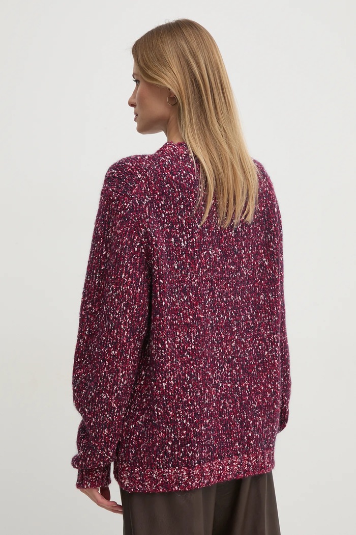 Pulover s primesjo volne United Colors of Benetton 116NU108M bordo