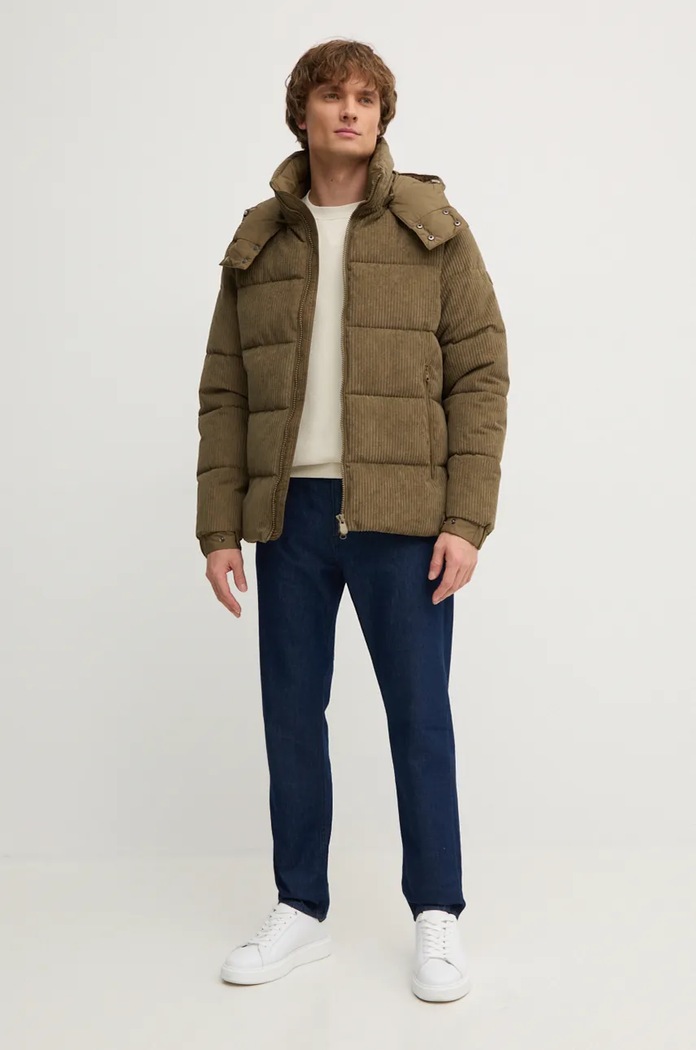 United Colors of Benetton bluza bawełniana 3NMEU109T beżowy AW25