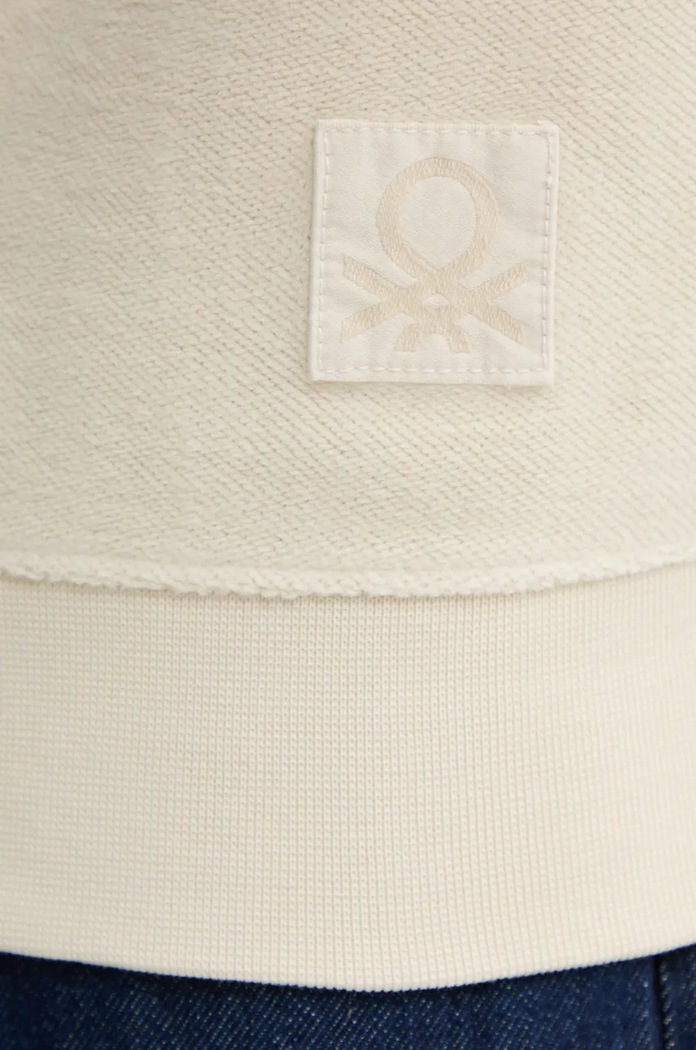 United Colors of Benetton bluza bawełniana 3NMEU109T beżowy