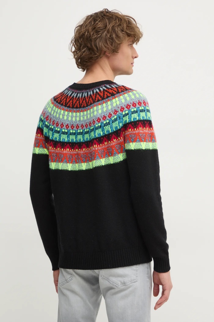 Odzież United Colors of Benetton sweter 1144K108V czarny