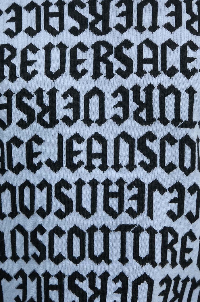 Μάλλινο πουλόβερ Versace Jeans Couture 77GAFM03.CMN91 μπλε