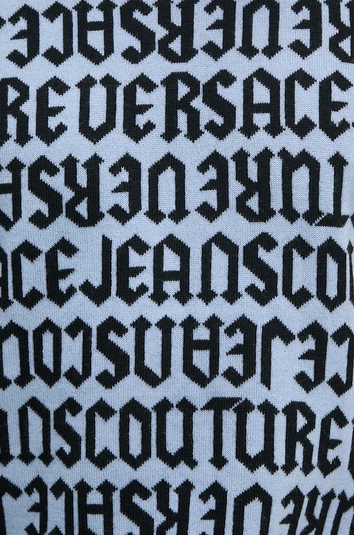 Μάλλινο πουλόβερ Versace Jeans Couture 77GAFM03.CMN91 μπλε