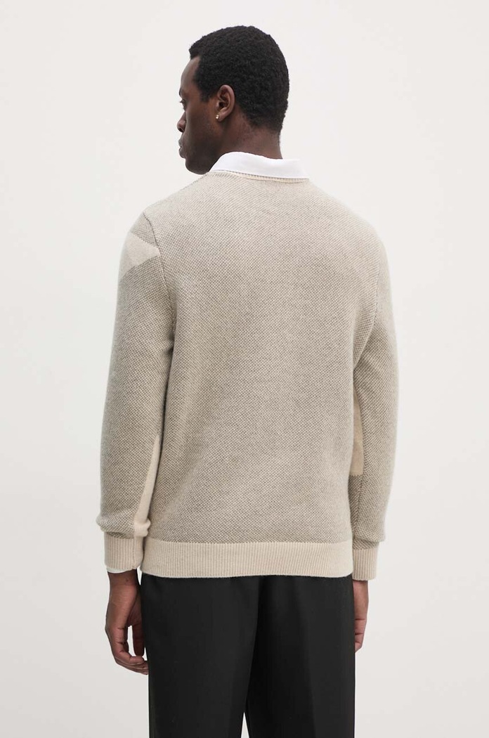 Odzież Armani Exchange sweter wełniany 6DZM2Q.ZM4QZ beżowy