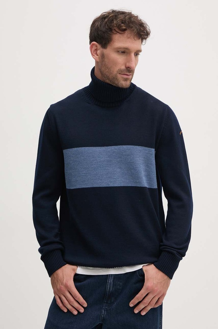 Paul&Shark Sweter wełniany granatowy 14311063