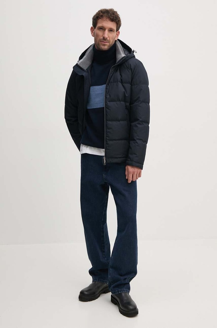 Paul&Shark Sweter wełniany 14311063 granatowy AW24