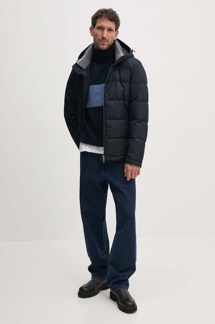 Paul&Shark Sweter wełniany 14311063 granatowy AW24