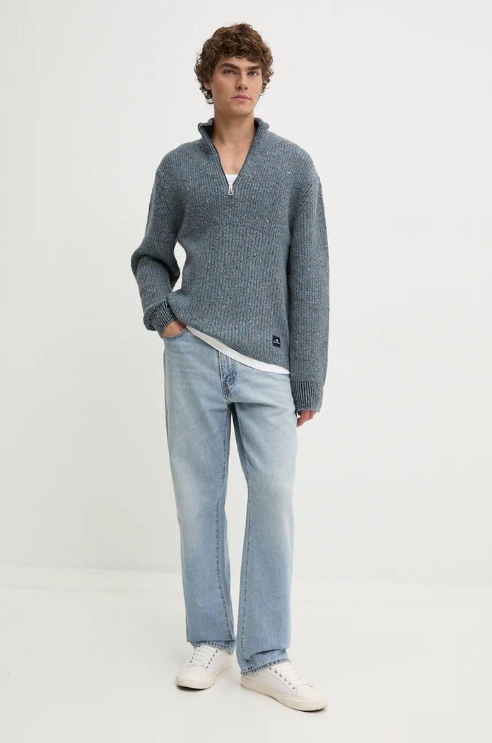 PS Paul Smith sweter M2R.969Y.N22234 niebieski AW24