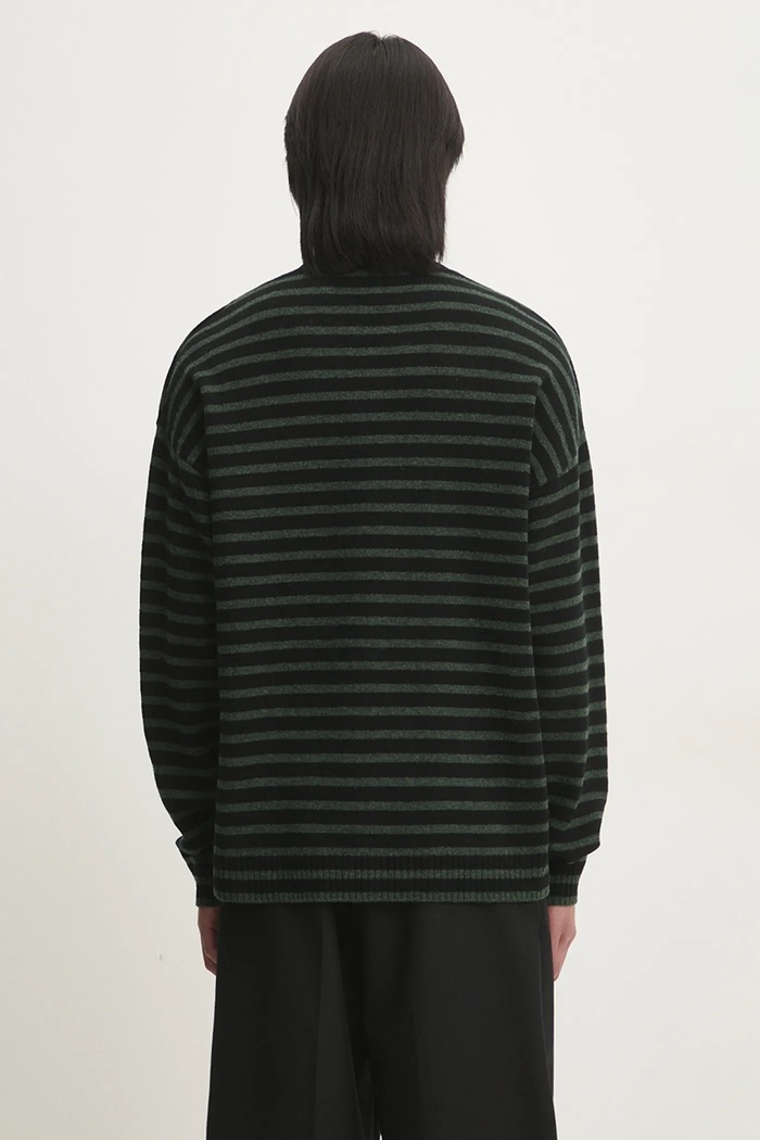Clothing Wood Wood woolen jumper Tya Striped Oversized Jumper 10315502.4159 green