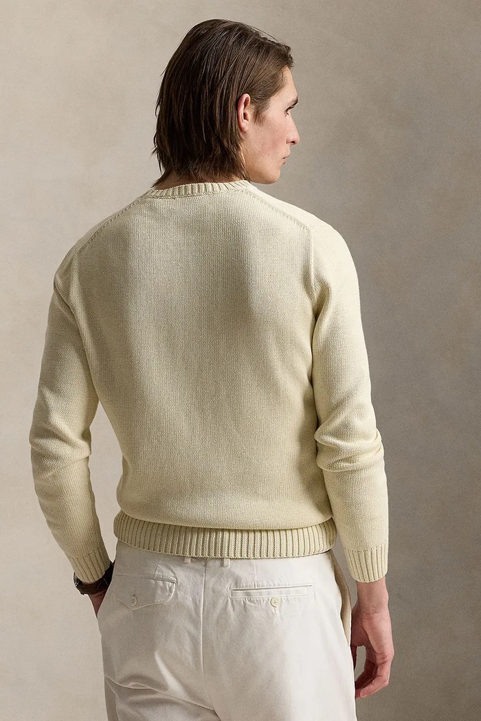 Βαμβακερό πουλόβερ Polo Ralph Lauren 710810846 μπεζ AW25