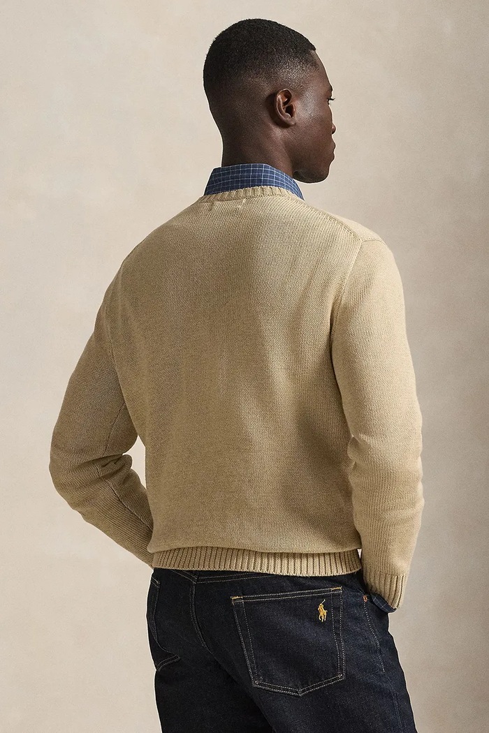 Bombažen pulover Polo Ralph Lauren 710810846 rjava AW25