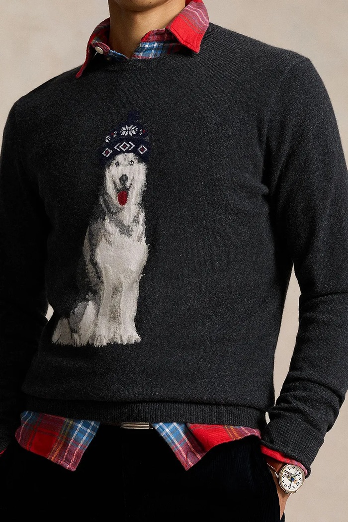 Ρούχα Πουλόβερ κασμίρ Polo Ralph Lauren 710949282 γκρί