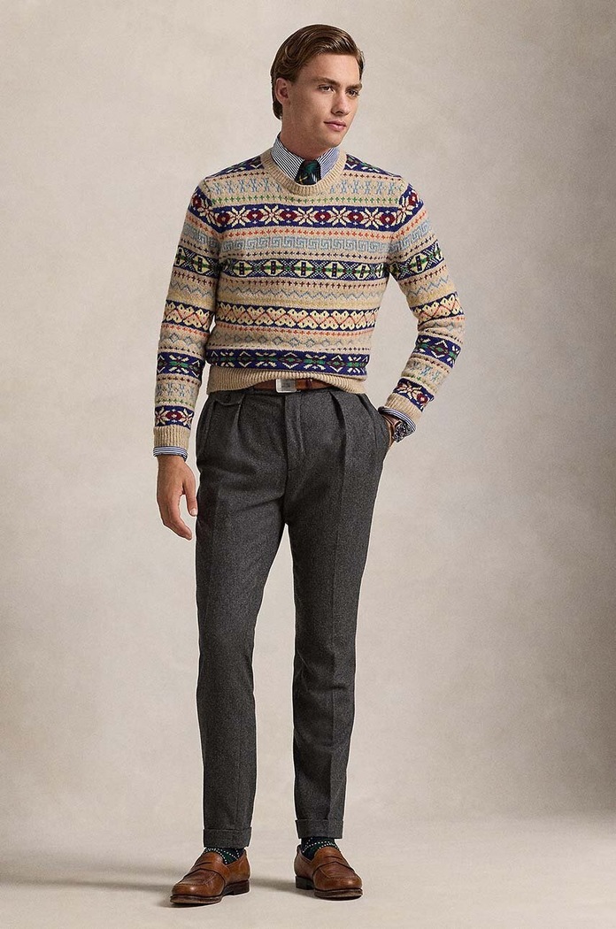 Дрехи Вълнен пуловер Polo Ralph Lauren 710949291 бежов