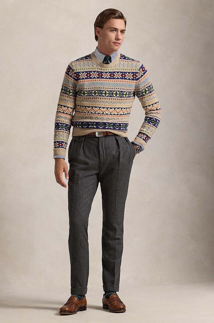 Дрехи Вълнен пуловер Polo Ralph Lauren 710949291 бежов