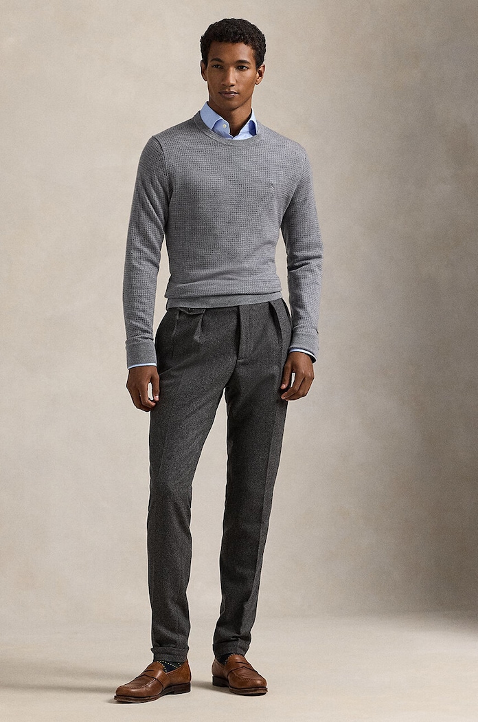 Odzież Polo Ralph Lauren sweter wełniany 710949280 szary