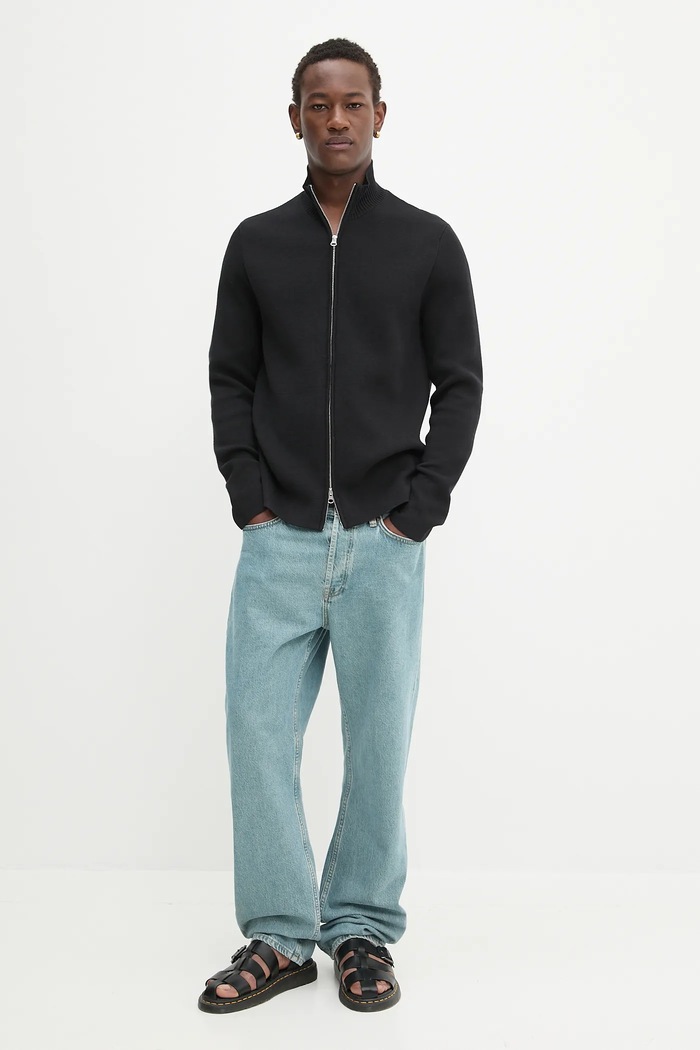 Samsoe Samsoe kardigan SANIKLAS M24300028 czarny AW25