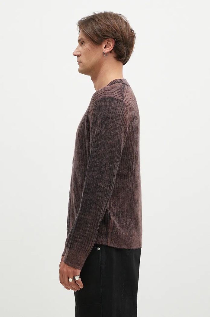Kardigan s primjesom vune Paul Smith M1R.917Y.N02506 smeđa AW24
