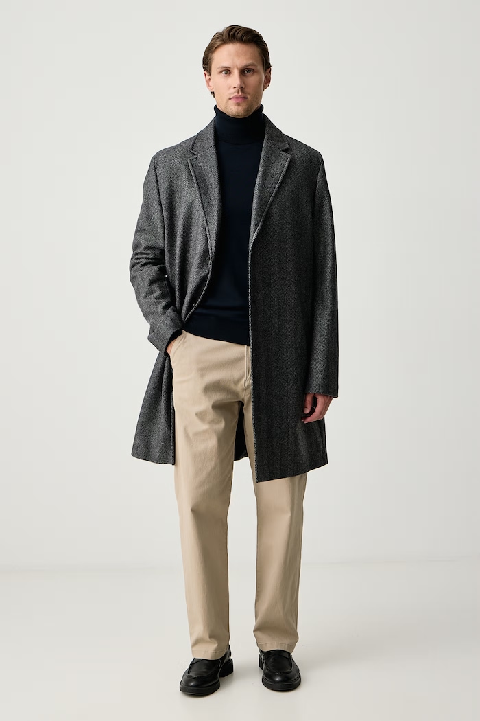 Sisley Пуловер мъжки с памук 10F2S2244 тъмносин AW25