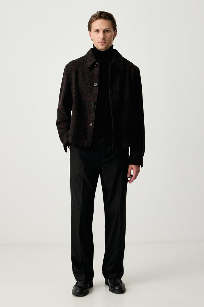 Sisley Пуловер мъжки с памук 10F2S2244 черен AW25