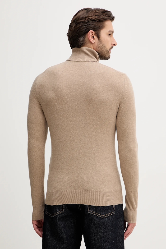 Odzież Sisley sweter z domieszką wełny 102HS2177 beżowy