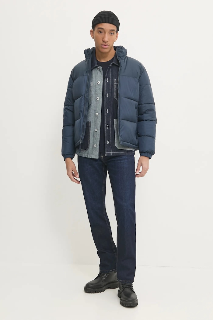 Superdry Sweter z domieszką wełny M6110641A.5EJ granatowy AW24