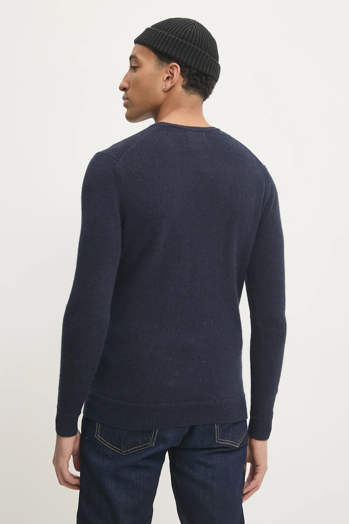 Odzież Superdry Sweter z domieszką wełny M6110641A.5EJ granatowy
