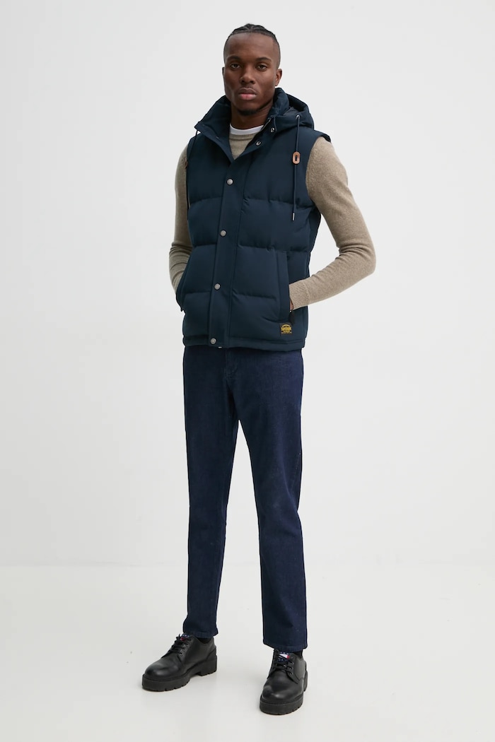 Svetr z vlněné směsi Superdry M6110641A.CGK hnědá AW24