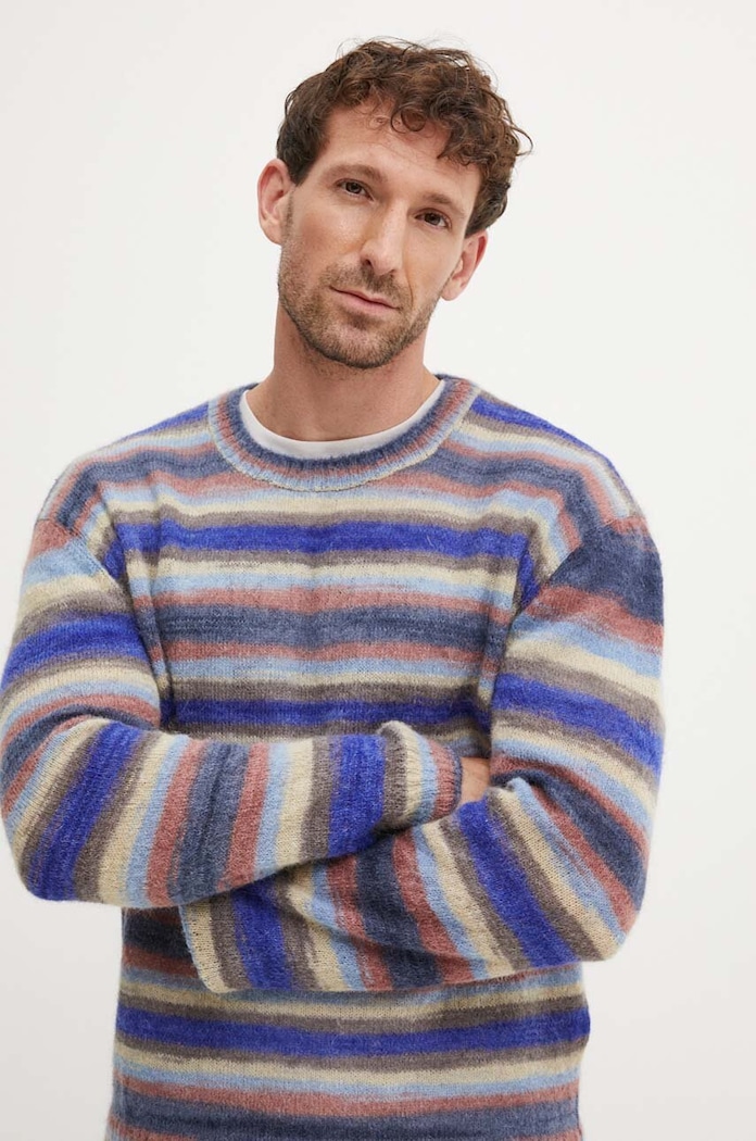 A.P.C. pulover de lana pull bryce subtiri gri WPABG.H23358
