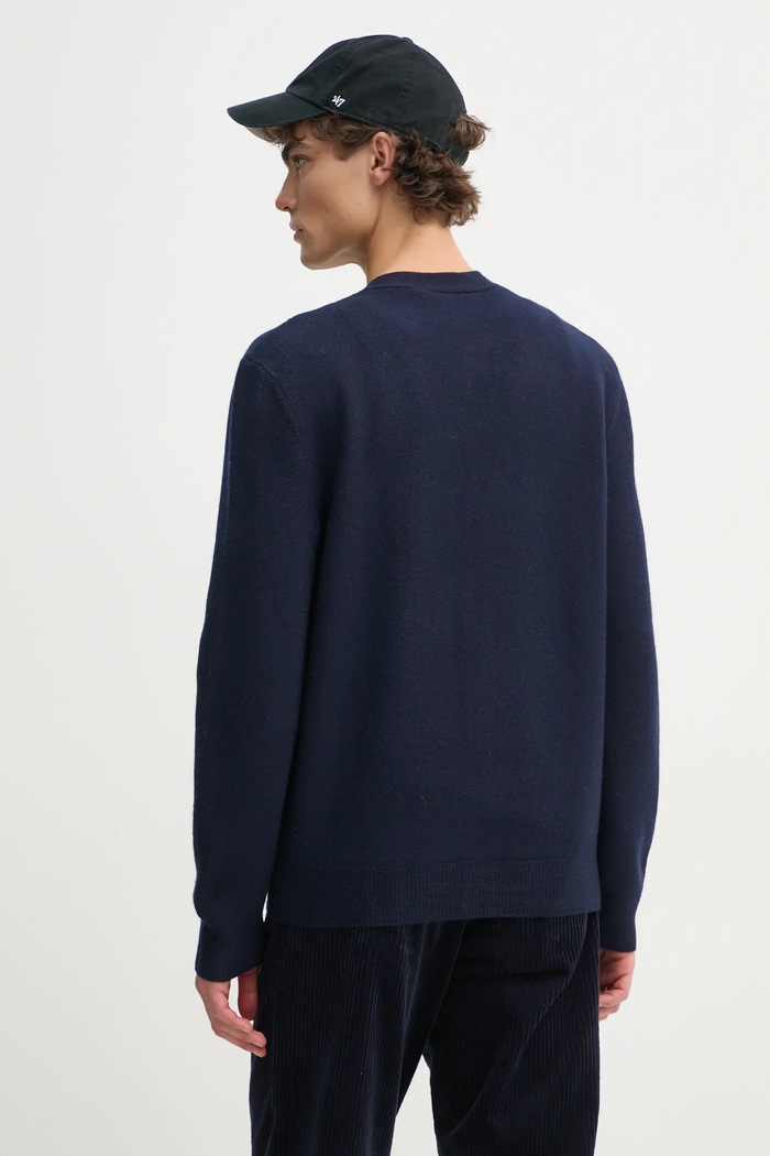 Clothing A.P.C. woolen cardigan kenny WVBDK.H22305 navy