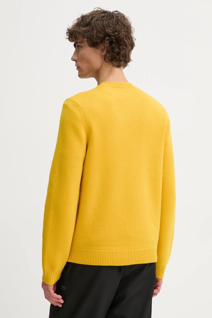 Odzież A.P.C. sweter wełniany pull edward WVBDK.H23059 żółty