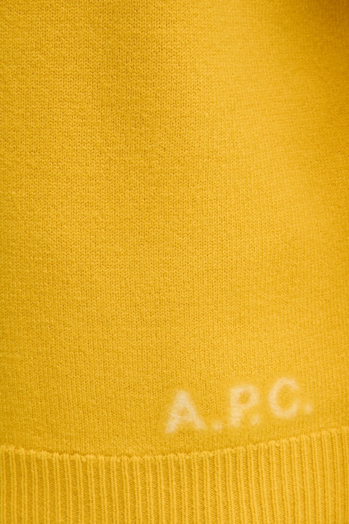 A.P.C. sweter wełniany pull edward WVBDK.H23059 żółty
