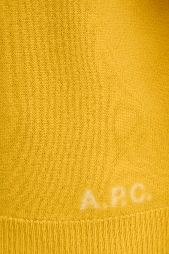 A.P.C. sweter wełniany pull edward WVBDK.H23059 żółty