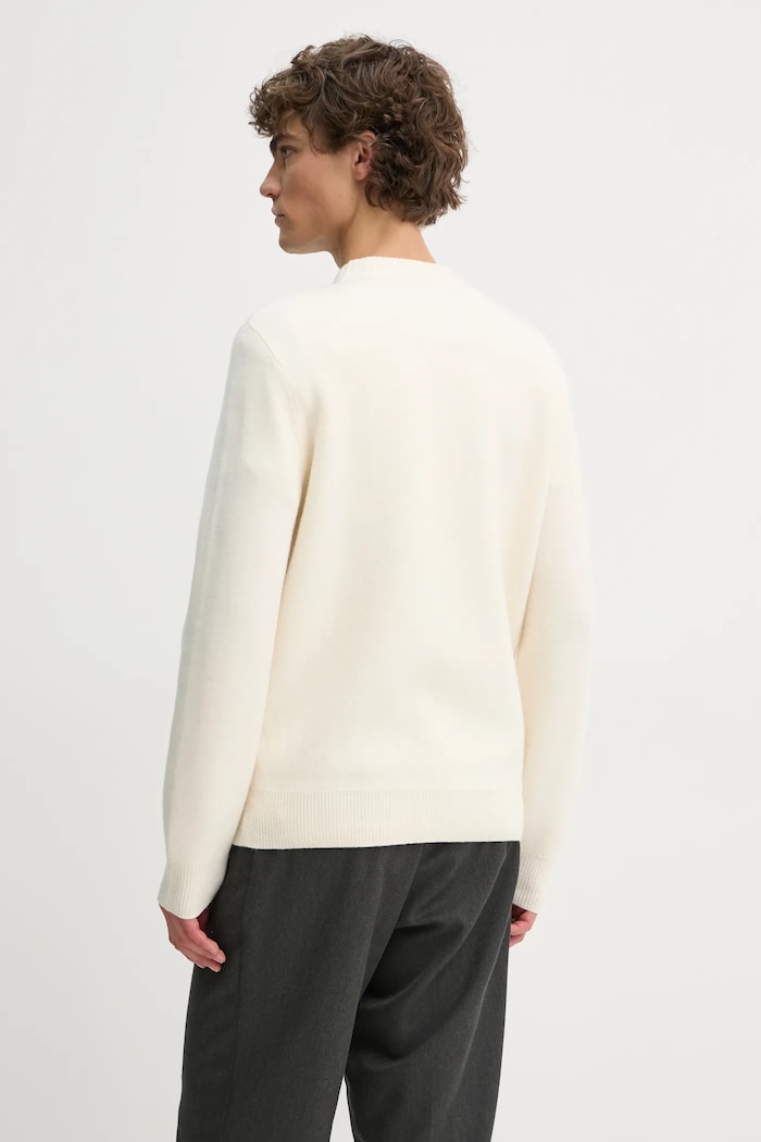 Odzież A.P.C. sweter wełniany pull joshua WVBDK.M23365 beżowy