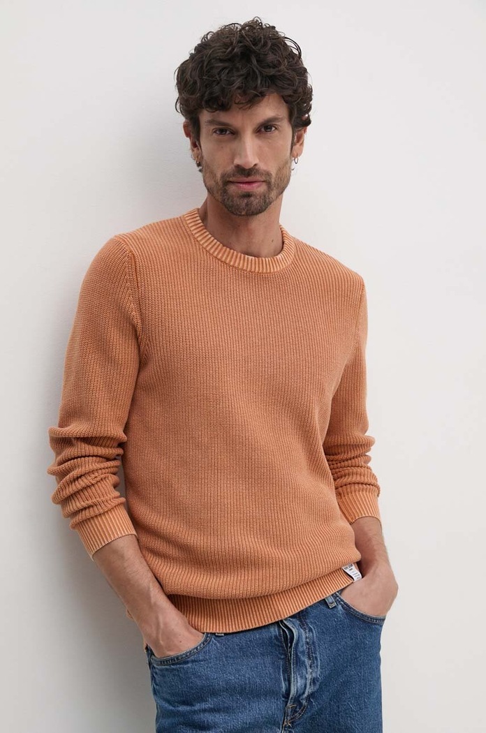 Хлопковый свитер Pepe Jeans CADOGAN хлопок оранжевый PM702443