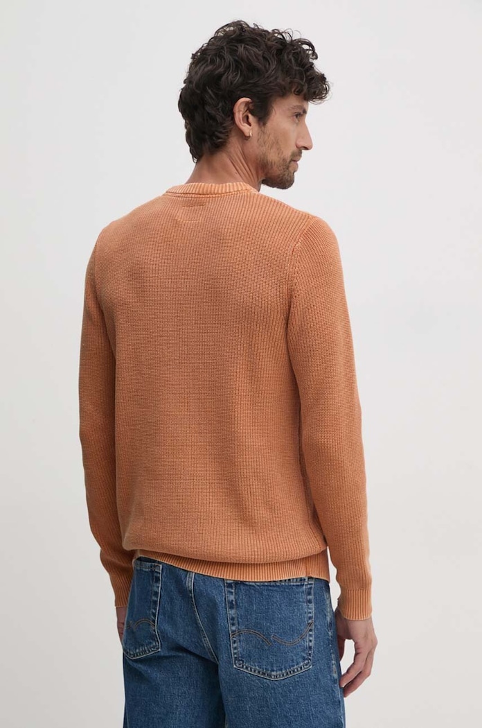 Одежда Хлопковый свитер Pepe Jeans CADOGAN PM702443 оранжевый