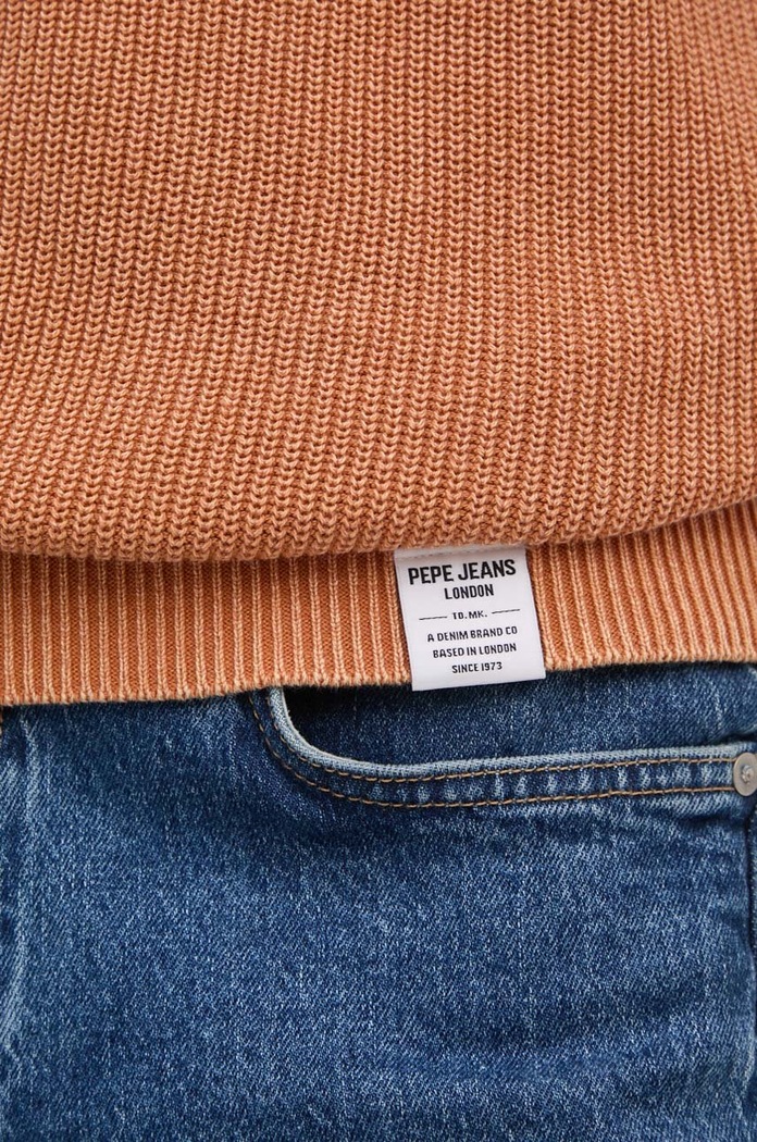 Хлопковый свитер Pepe Jeans CADOGAN PM702443 оранжевый