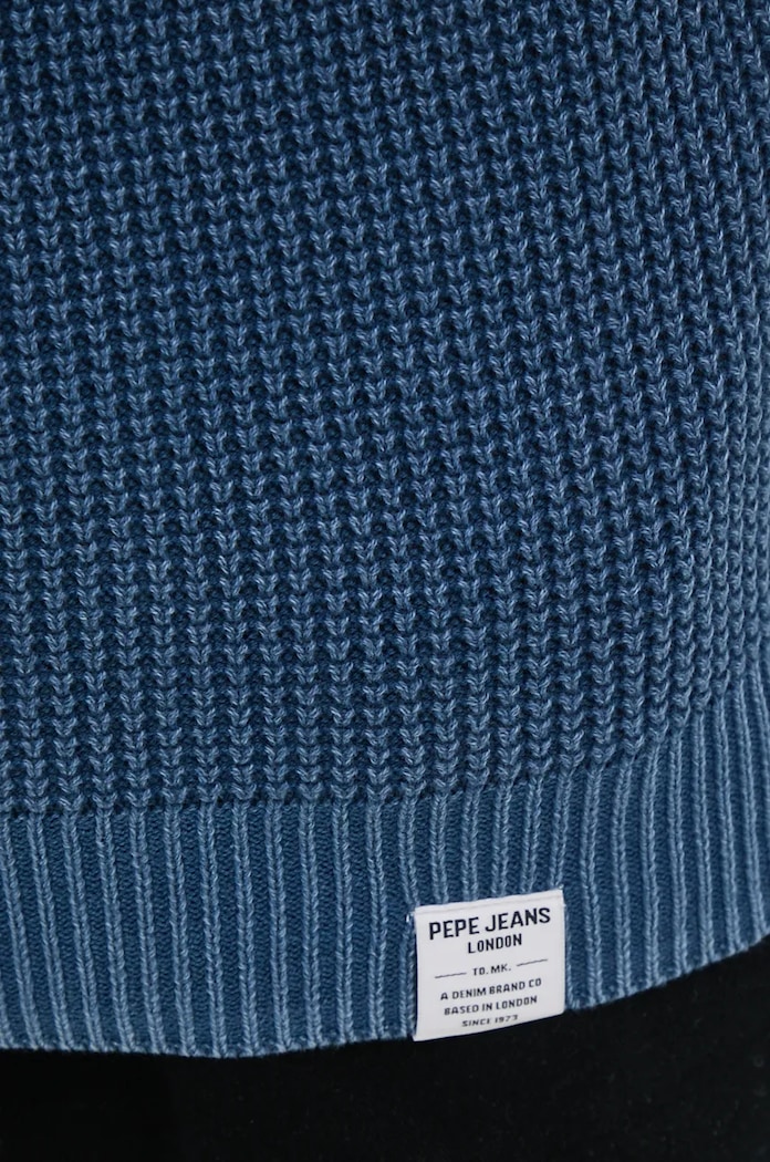 Βαμβακερό πουλόβερ Pepe Jeans MADDOX PM702454 μπλε