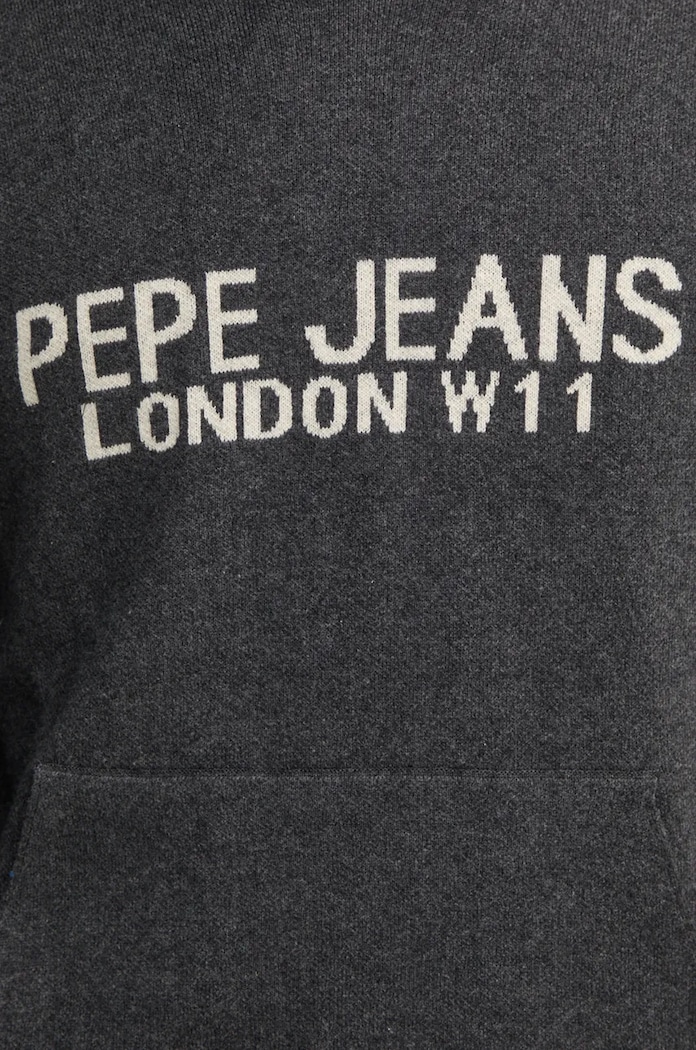 Sveter s prímesou vlny Pepe Jeans CARSON sivá PM702459