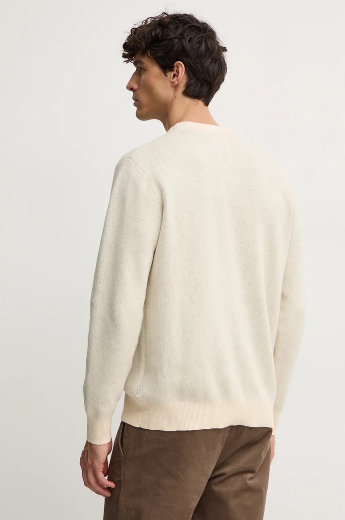 Pepe Jeans pulover din amestec de lana CARDIN PM702466 bej AW24