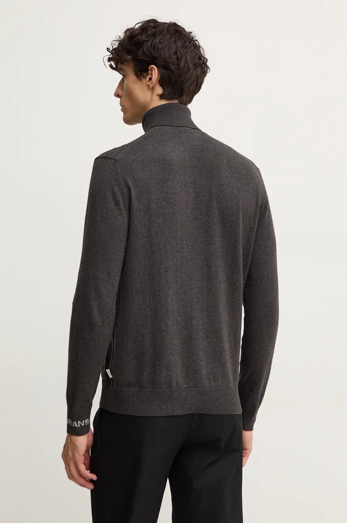 Odzież Pepe Jeans sweter z domieszką wełny NEW ANDRE TURTLE NECK PM702470 szary