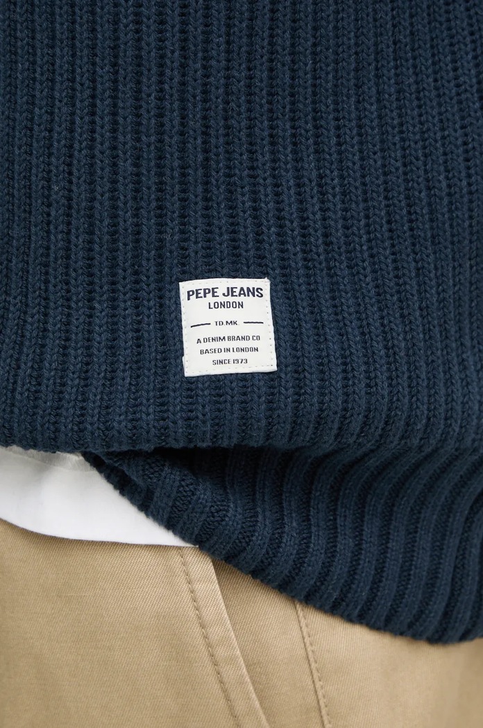 Bavlnený sveter Pepe Jeans COLIN CREW NECK PM702478 tmavomodrá