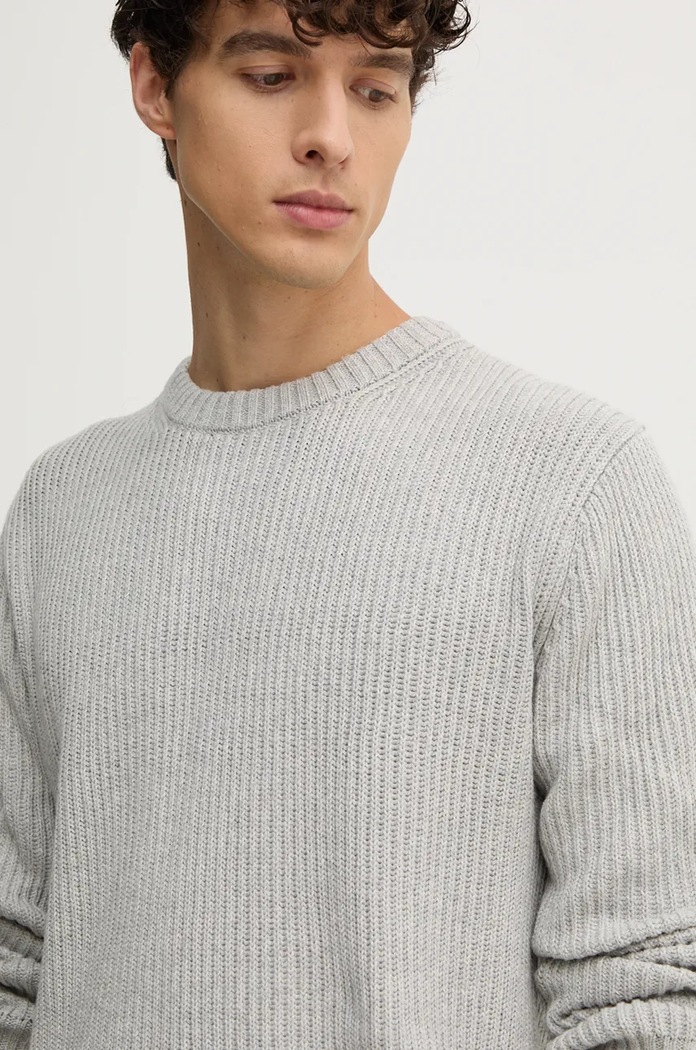 Sweter bawełniany COLIN CREW NECK Pepe Jeans PM702478 szary