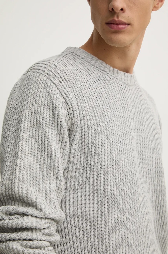 Sweter bawełniany COLIN CREW NECK Pepe Jeans szary PM702478