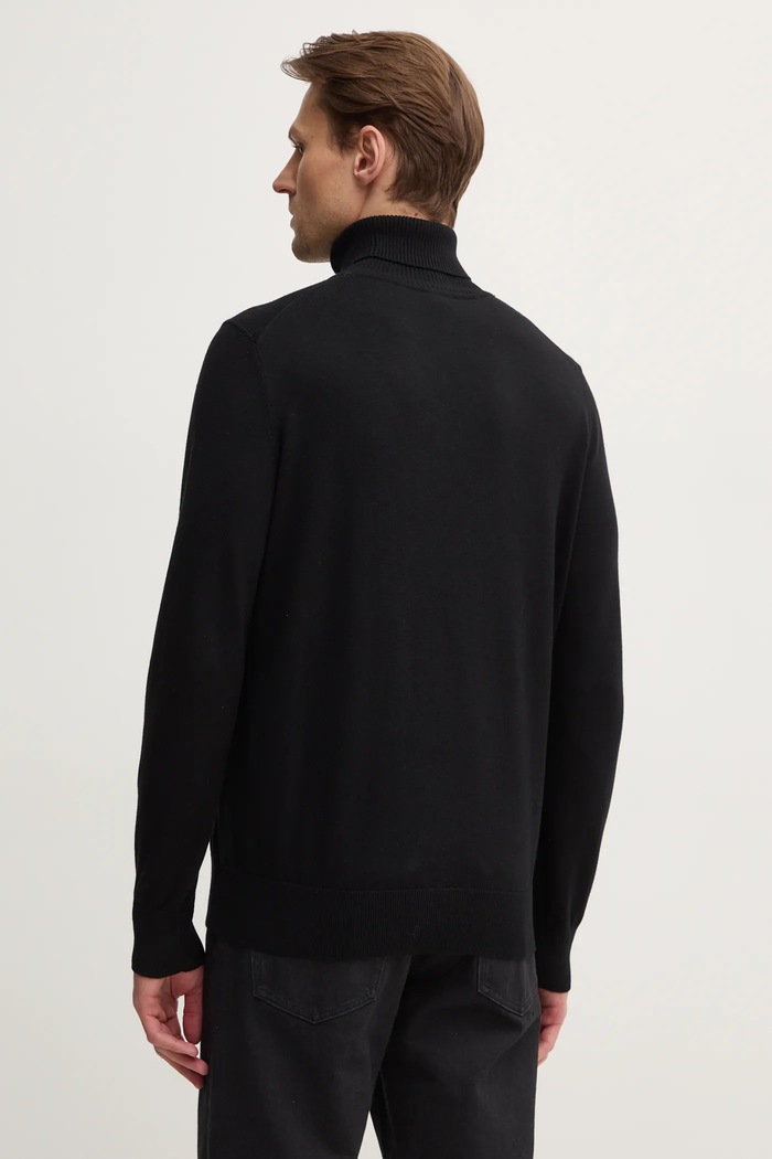Odzież BOSS Orange Sweter z domieszką kaszmiru Akiro_S 50527573 czarny